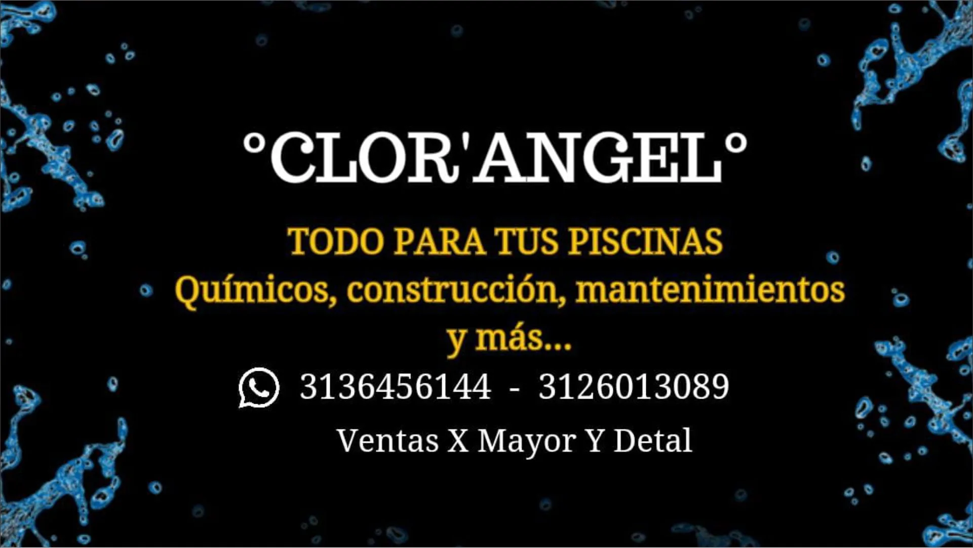 Piscina en perfecto estado gracias al mantenimiento profesional realizado por CLOR`ANGEL en Cali.